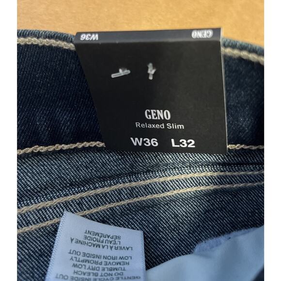 NWT TRUE RELIGION $159 Men's 36 GENO Flap Stud Relaxed Slim Jeans - Picture 8 of 11